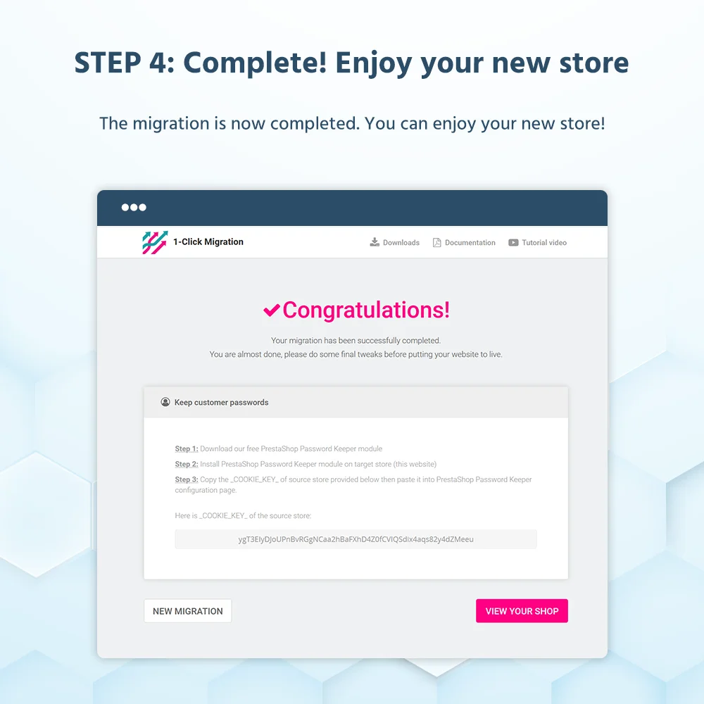 Introduce 1 Click to Migrate or Upgrade - a tool to migrate prestashop 1.7 to 8