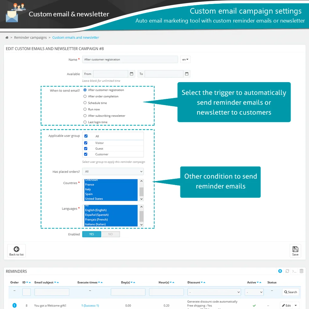 Giới thiệu mô-đun PrestaShop nhắc nhở giỏ hàng bỏ quên