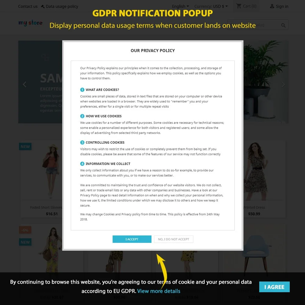 Introduce Prestashop GDPR module