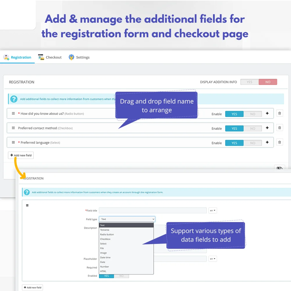 Introduce PrestaShop custom field module