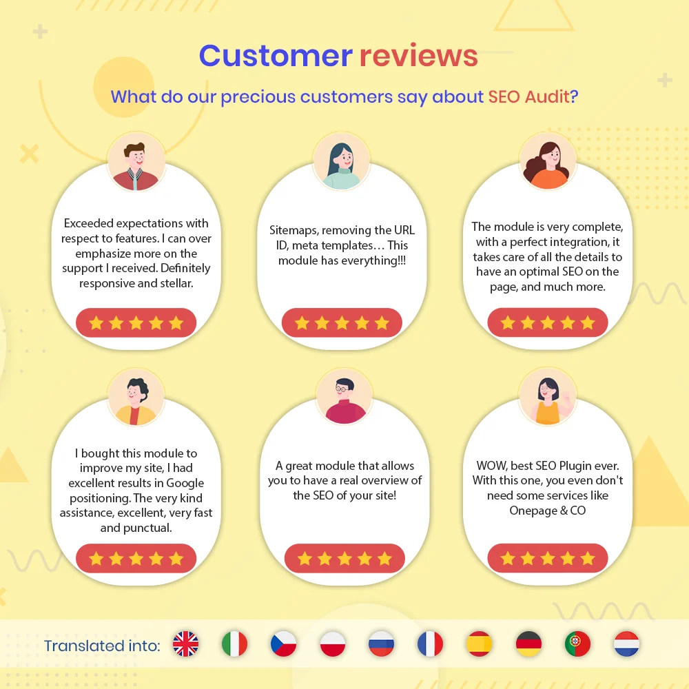 Introduce "SEO Audit" - a Prestashop SEO module including everything for SEO