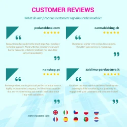 Customers' feedback about our Prestashop affiliate module
