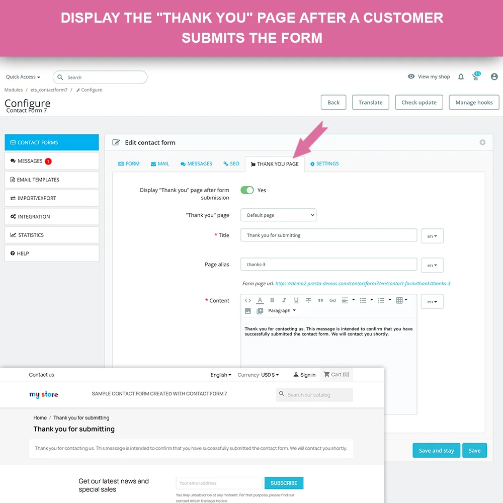 Introducing "Contact Form 7" – Powerful Prestashop contact form module