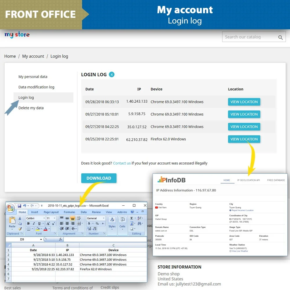 Introduce Prestashop GDPR module