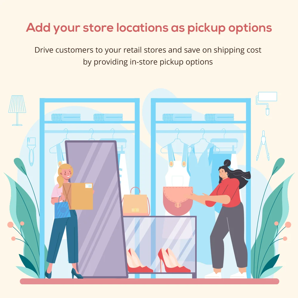 Add store locations as pickup options Add store locations as pickup options