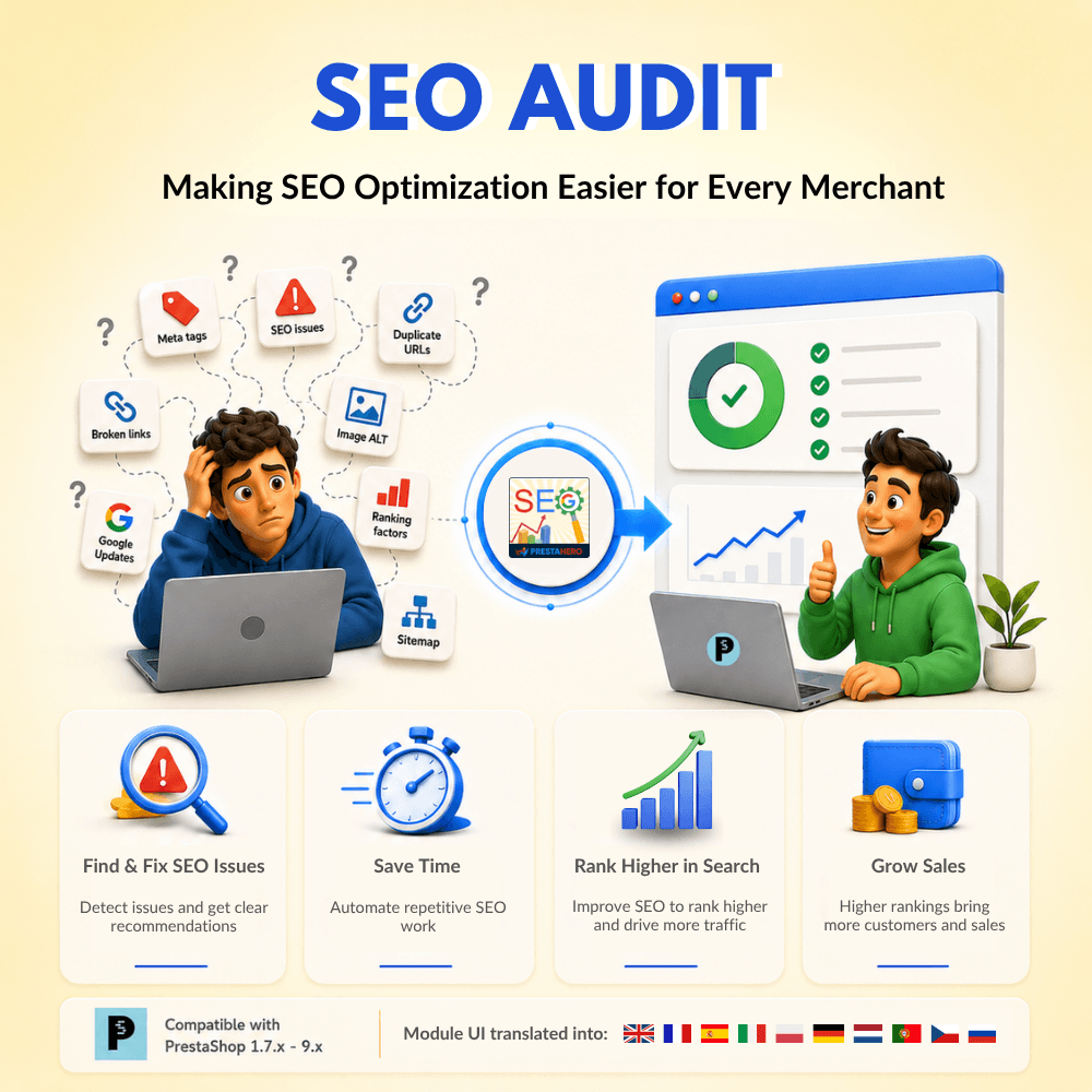 SEO Audit - SEO Analytics, Pretty URL, Image & Sitemap