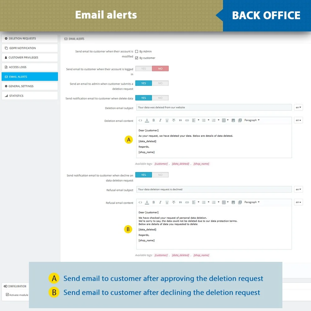 Introduce Prestashop GDPR module