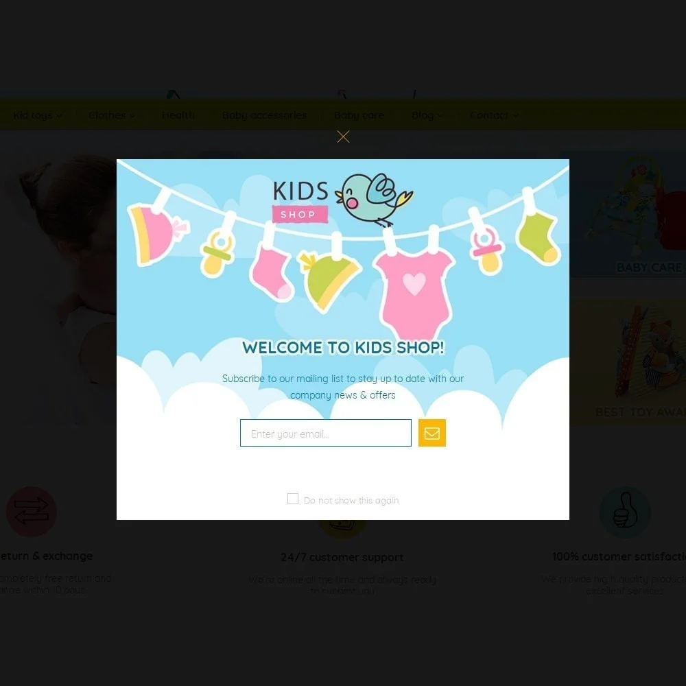 Kids Shop – All in one package Template Kids Shop – All in one package Template