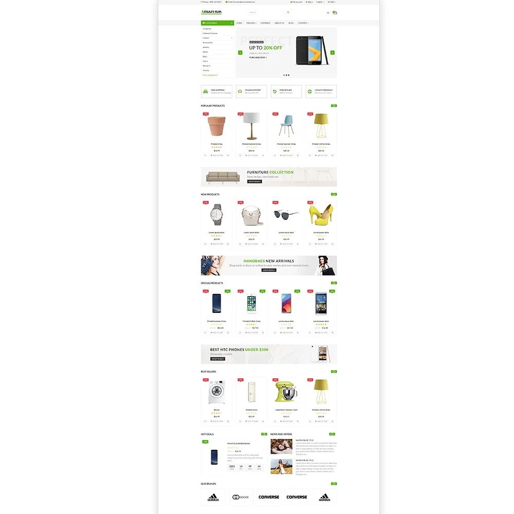 Amazonas – Fashion, digital and furniture template