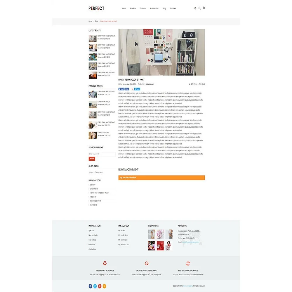 Perfect – Multi Purpose Retina Prestashop Theme