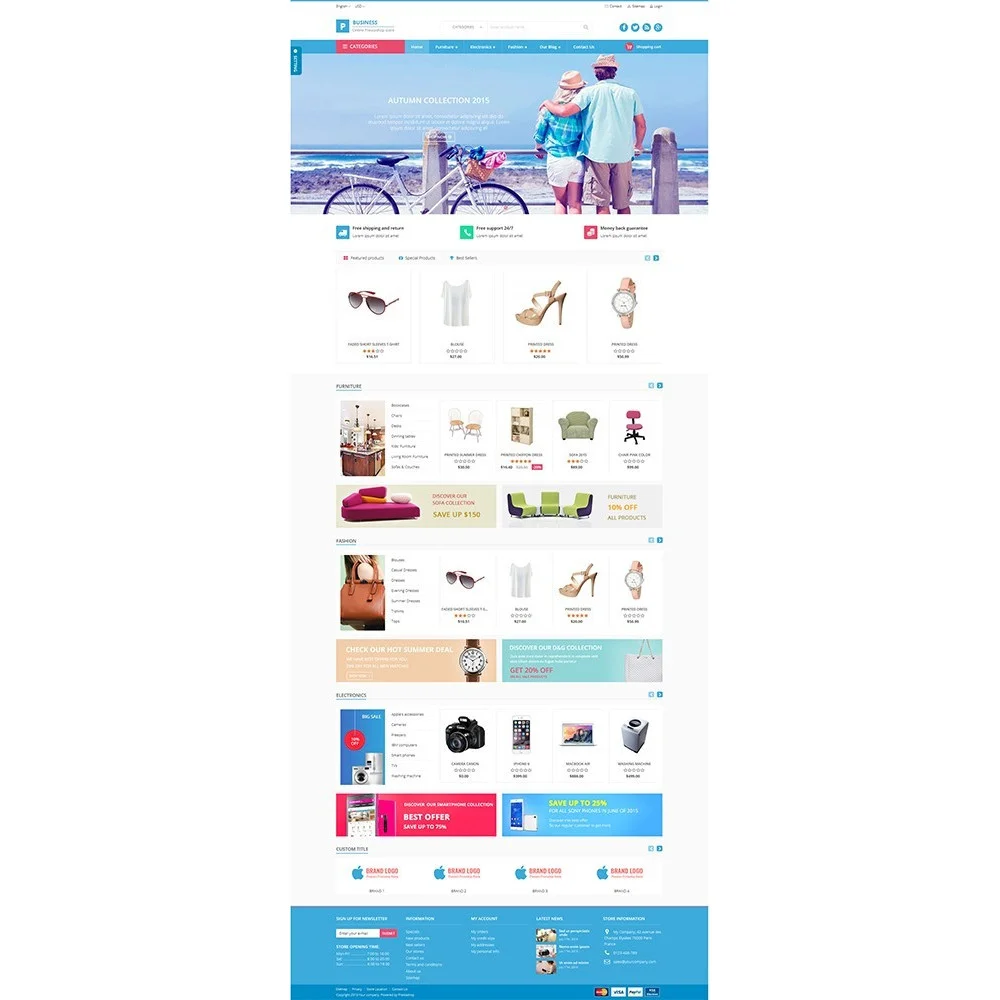 Pbusiness – Free Prestashop theme
