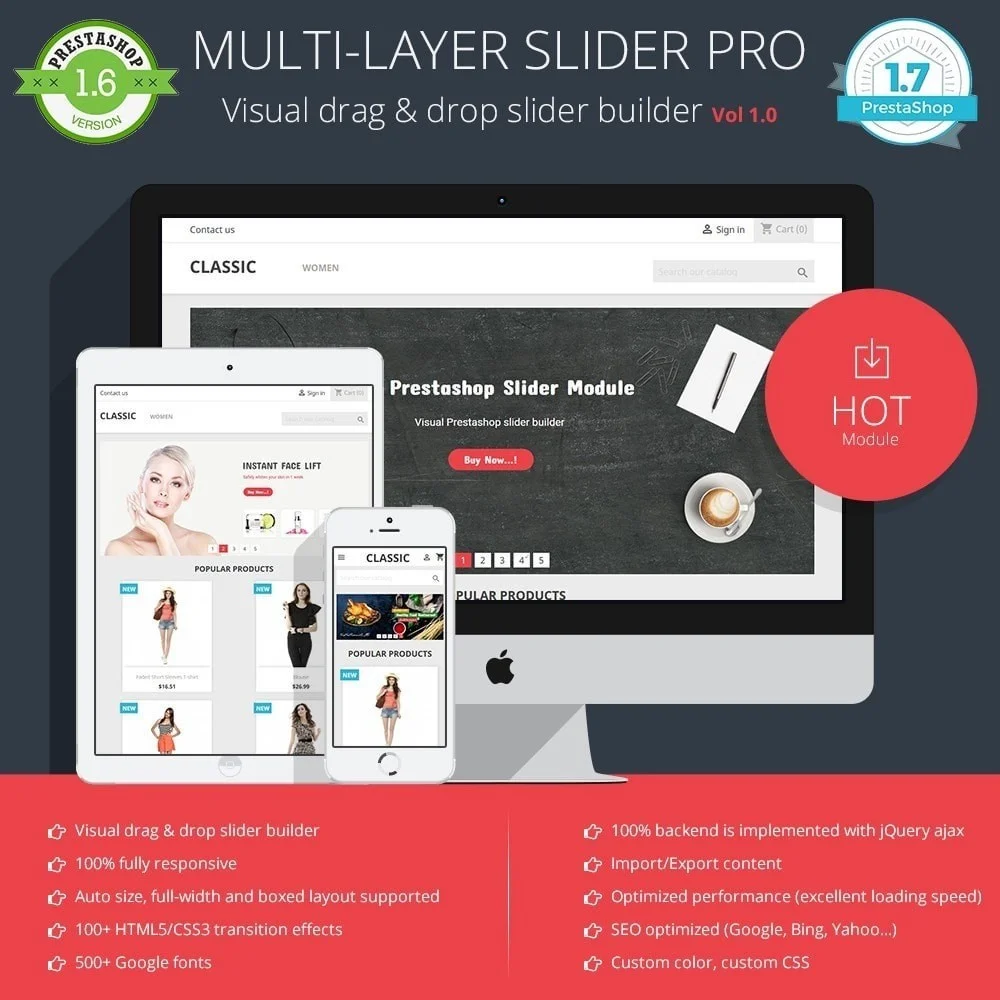 Introduce PrestaShop slider module
