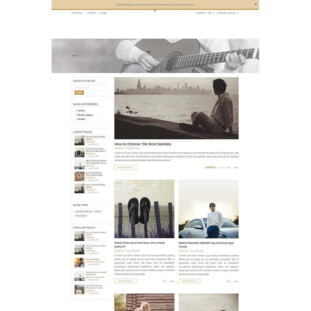 Whisper – Fashion Prestashop free theme