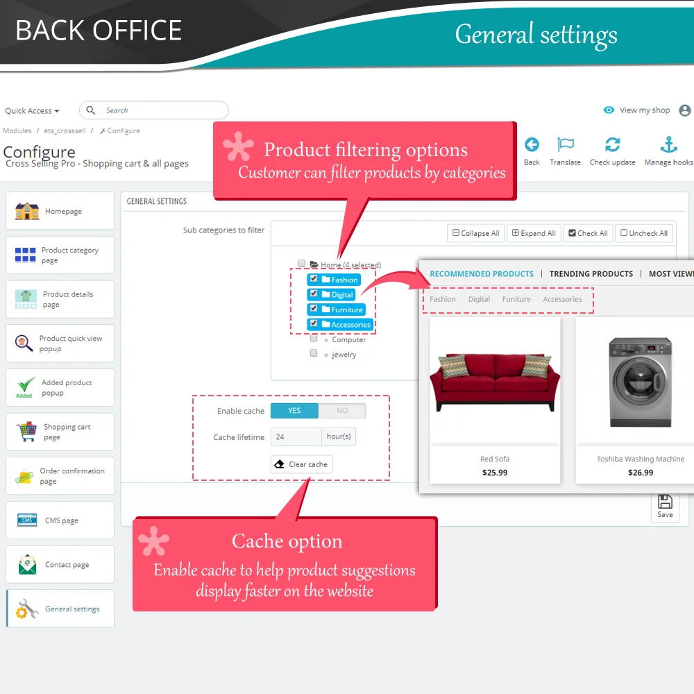 Introduce the Prestashop cross selling module