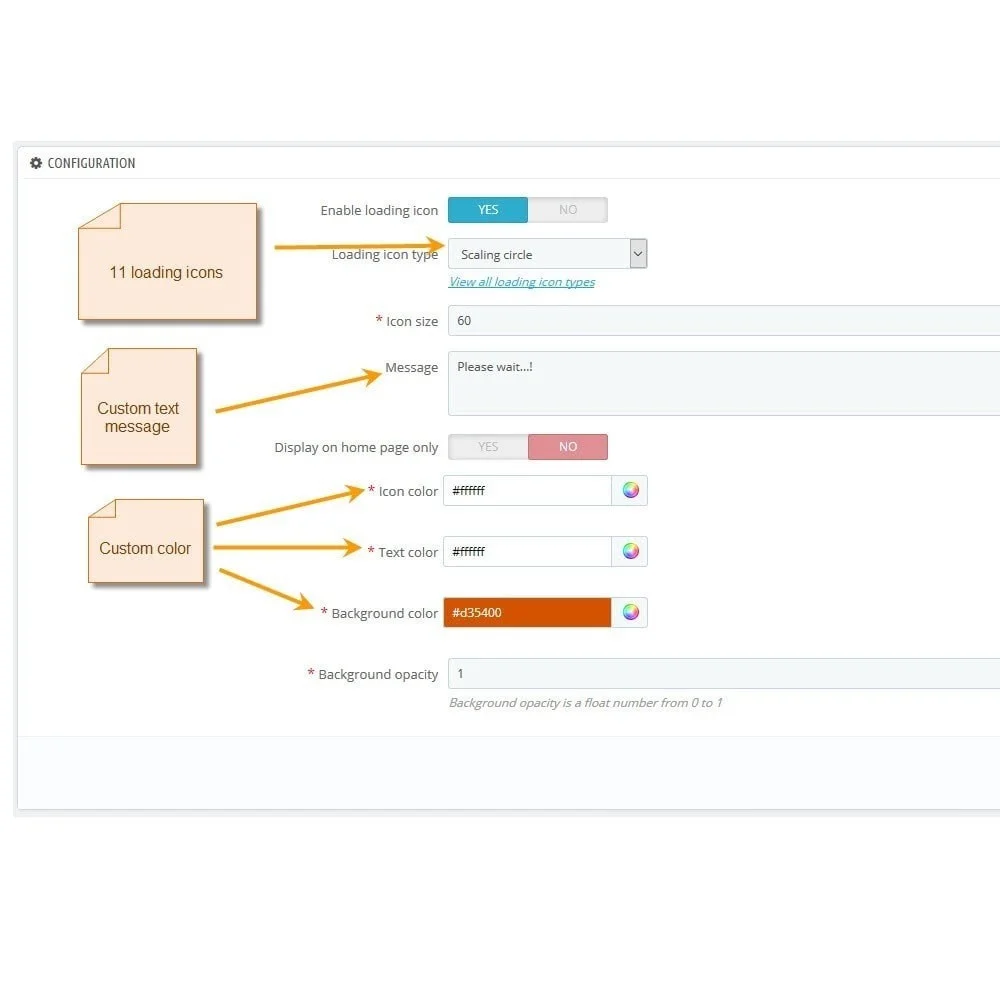 PLEASE WAIT – Loading progress indicator module