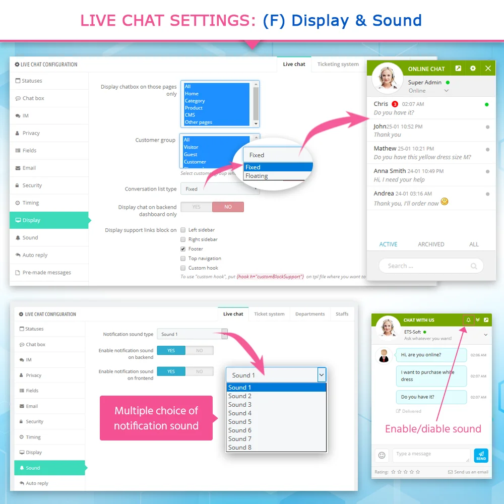 Introduce PrestaShop live chat module