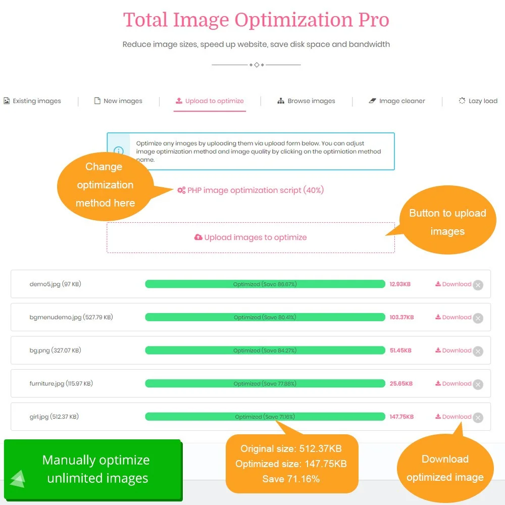Introduce PrestaShop image compression module