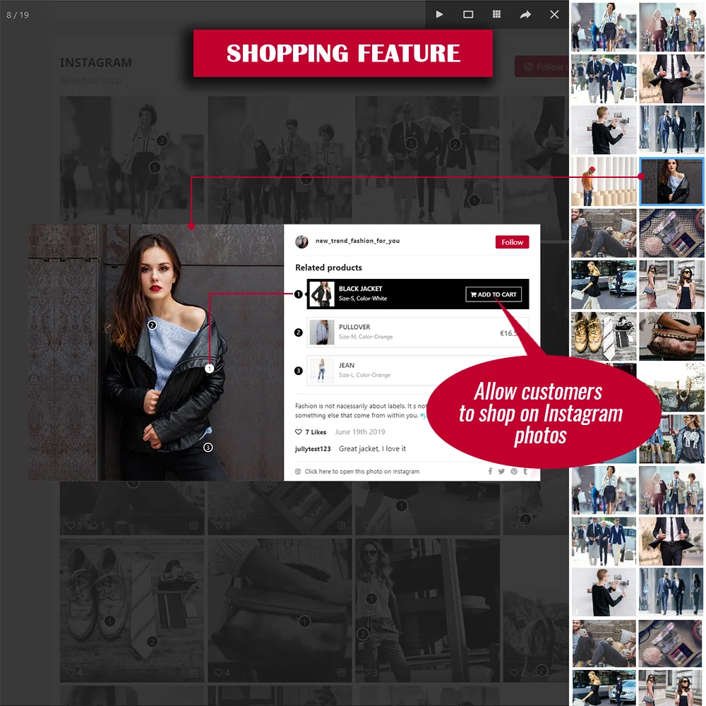 Introducing shopping feature of the PrestaShop Instagram module Introducing shopping feature of the PrestaShop Instagram module