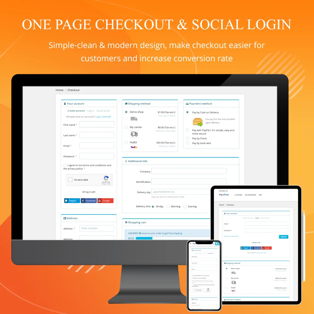 Introduce the PrestaShop one page checkout module