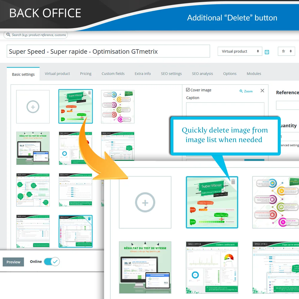 Additional "Delete" button