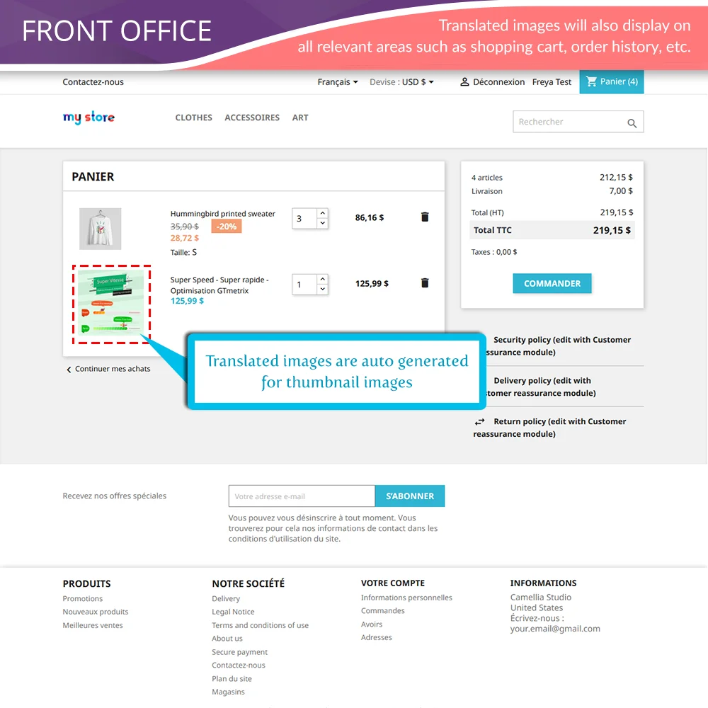 Introduce Prestashop Multi-language Product Image module