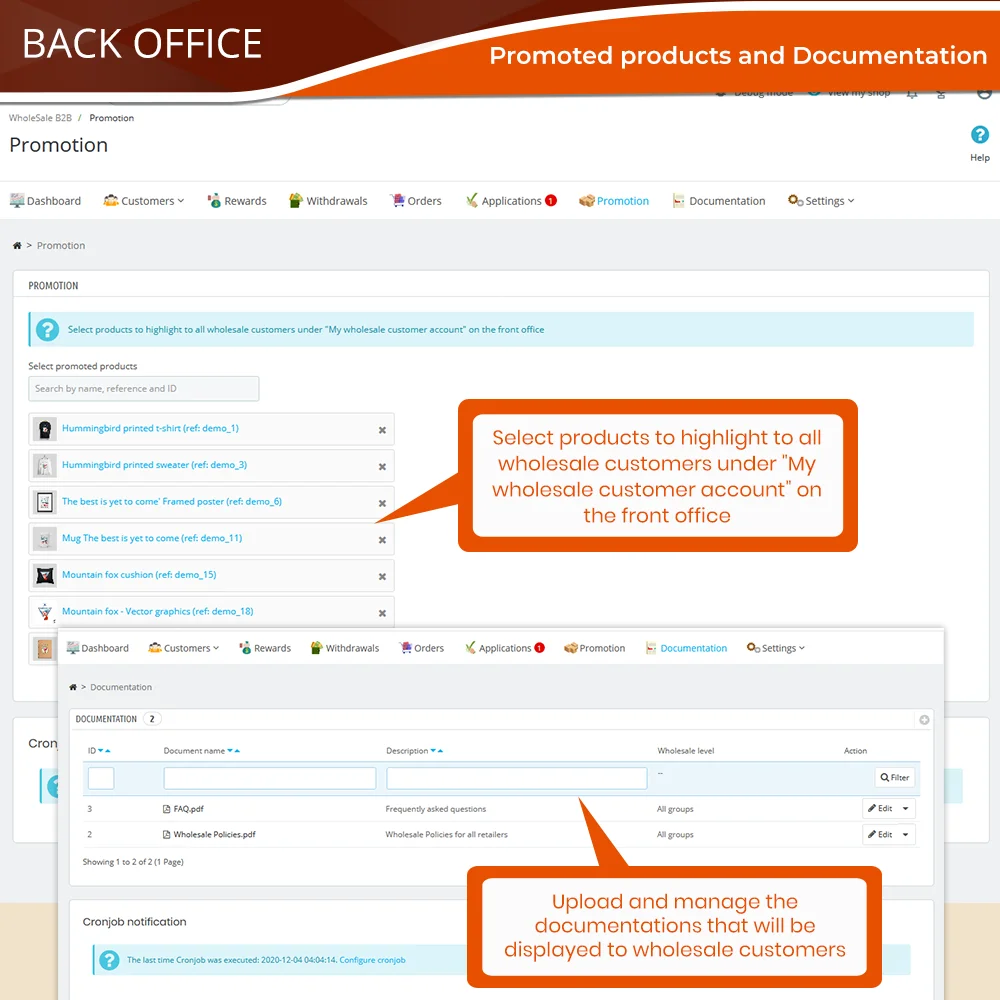 Introduce PrestaShop wholesale module