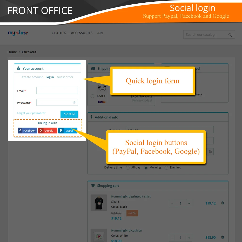 Introduce the PrestaShop one page checkout module