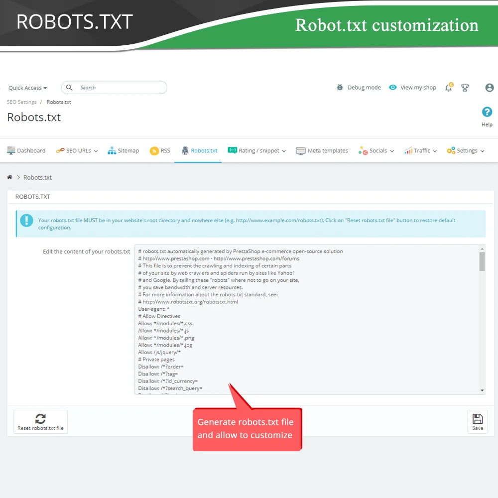 Introduce "SEO Audit" - a Prestashop SEO module including everything for SEO