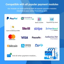 Prestashop marketplace module (multi-vendor) is compatible with all popular payment modules