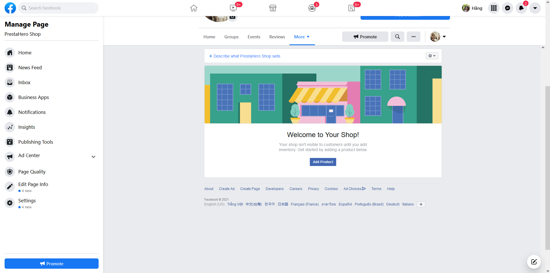 create facebook shop
