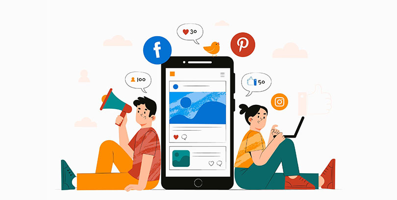 connecter les pages de médias sociaux