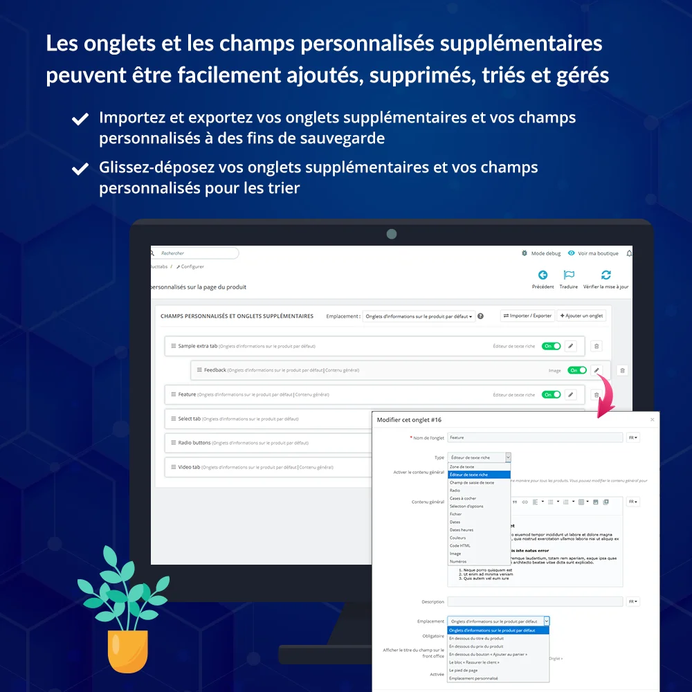 Présenter le module de champs personnalisés PrestaShop pour les produits