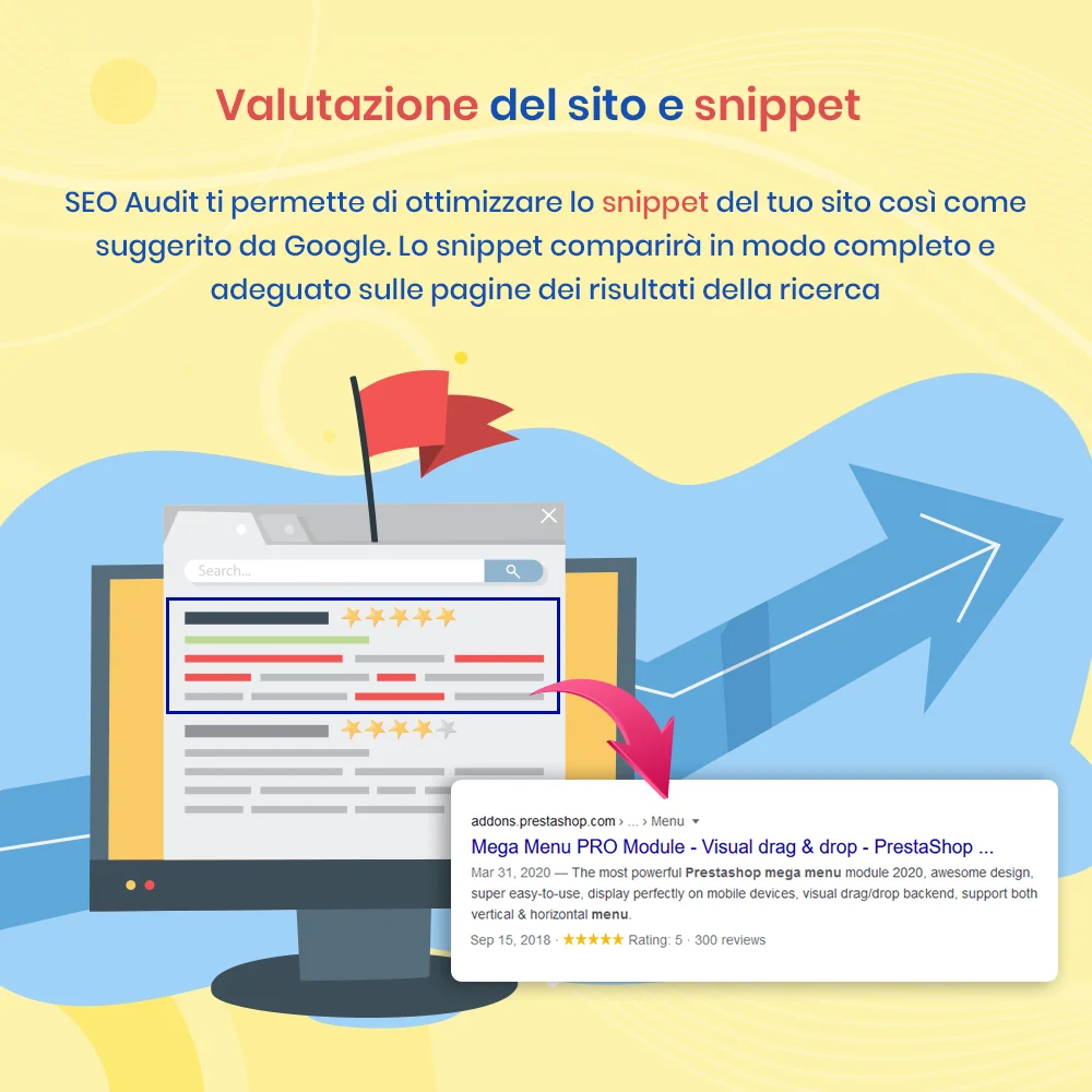 Presentazione di "SEO Audit" - un modulo Prestashop SEO completo di tutto per il SEO