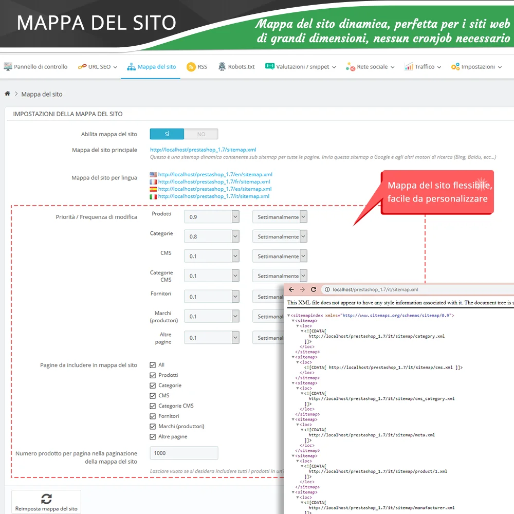 Presentazione di "SEO Audit" - un modulo Prestashop SEO completo di tutto per il SEO
