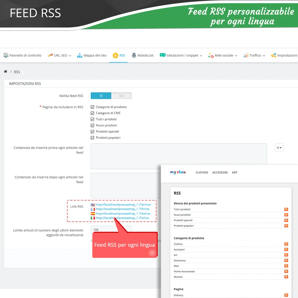 Presentazione di "SEO Audit" - un modulo Prestashop SEO completo di tutto per il SEO