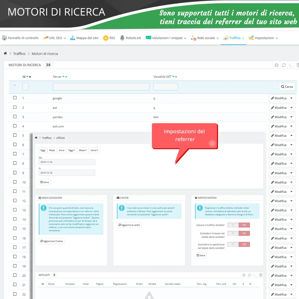 Presentazione di "SEO Audit" - un modulo Prestashop SEO completo di tutto per il SEO