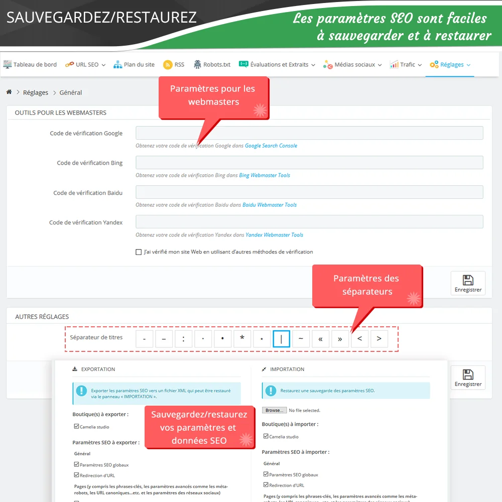 Présentation de "SEO Audit" - un module Prestashop SEO comprenant tout pour le référencement