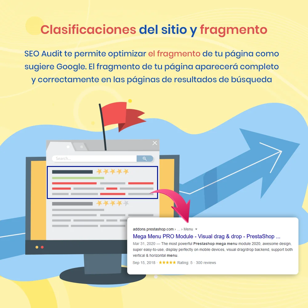 Presentación de "SEO Audit" - un módulo Prestashop SEO que incluye todo para SEO