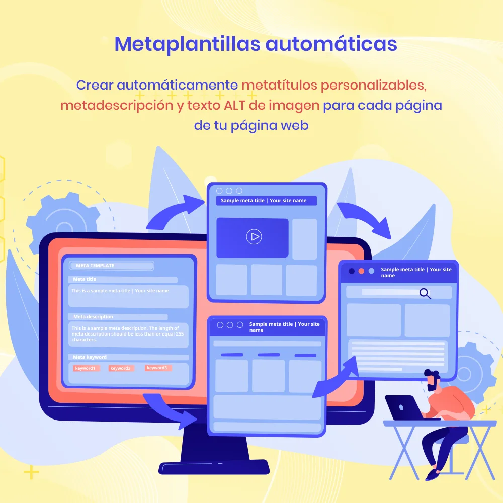 Presentación de la función de "Plantillas de metadatos automatizadas" del módulo experto de SEO de PrestaShop Presentación de la función de "Plantillas de metadatos automatizadas" del módulo experto de SEO de PrestaShop