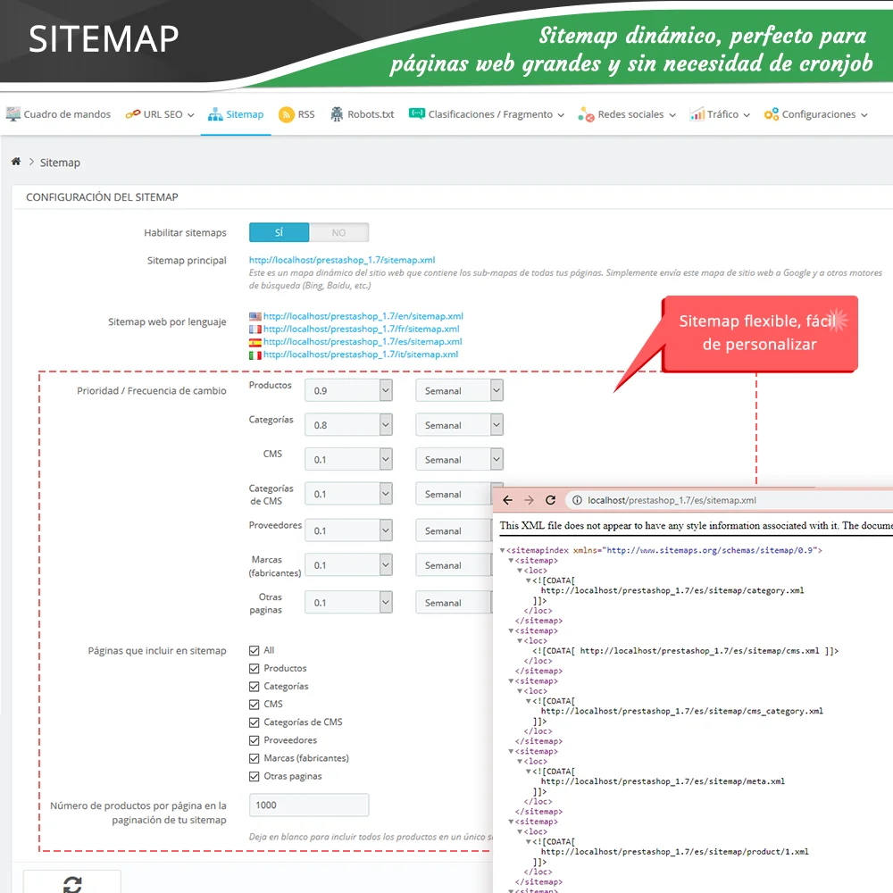 Presentación de "SEO Audit" - un módulo Prestashop SEO que incluye todo para SEO