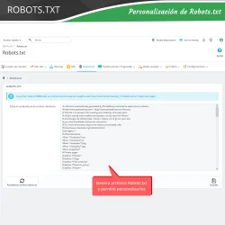 Personalización de Robots.txt