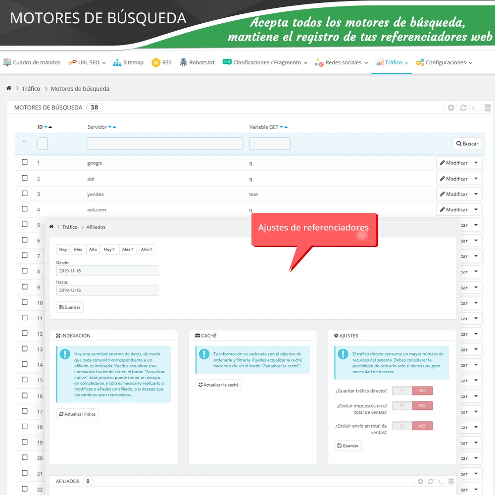 Presentación de "SEO Audit" - un módulo Prestashop SEO que incluye todo para SEO