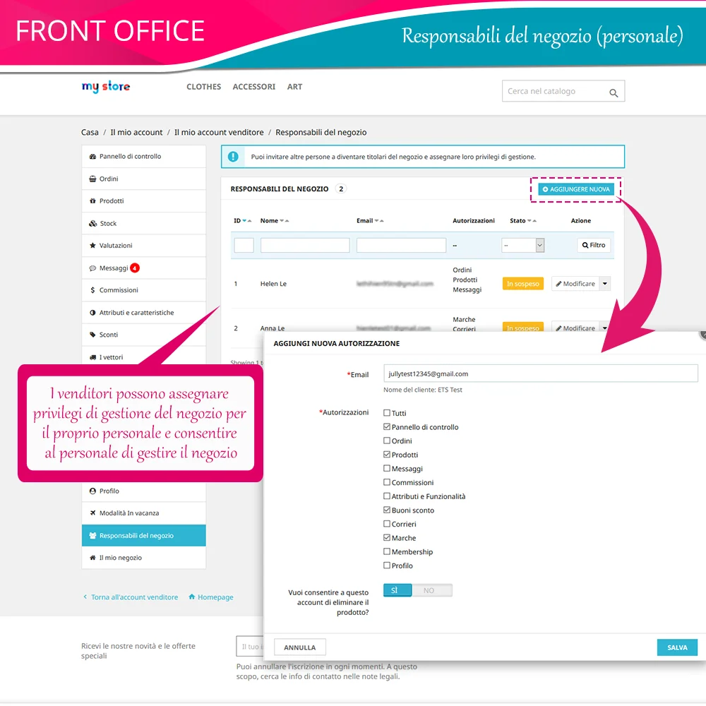 Presentazione del modulo di marketplace PrestaShop
