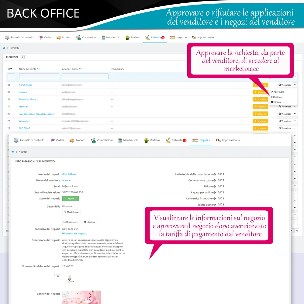 Presentazione del modulo di marketplace PrestaShop
