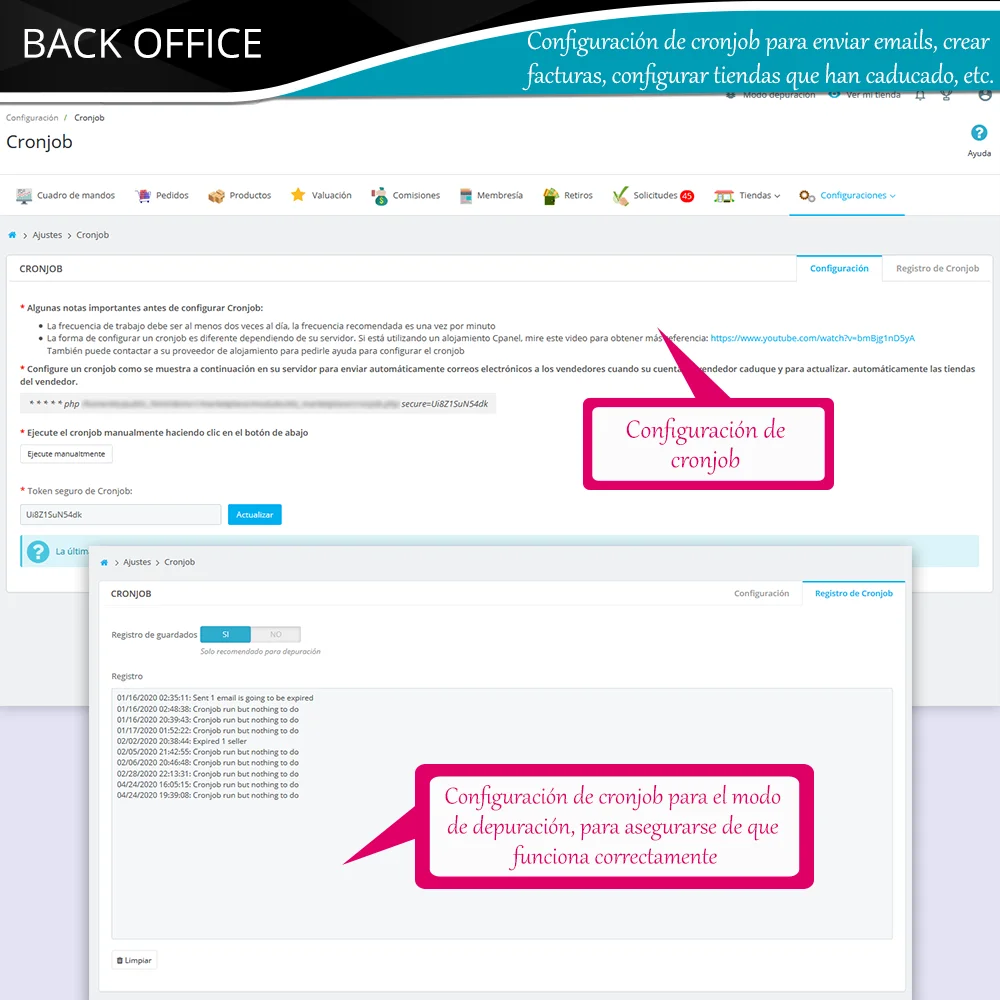 Configuración de Cronjob