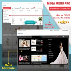 Presentación de Mega Menu PRO - Módulo de menú mega PrestaShop con muchas funciones