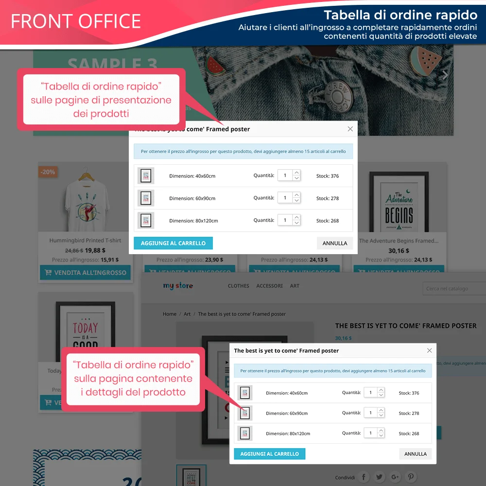 Presentazione del modulo all'ingrosso di PrestaShop