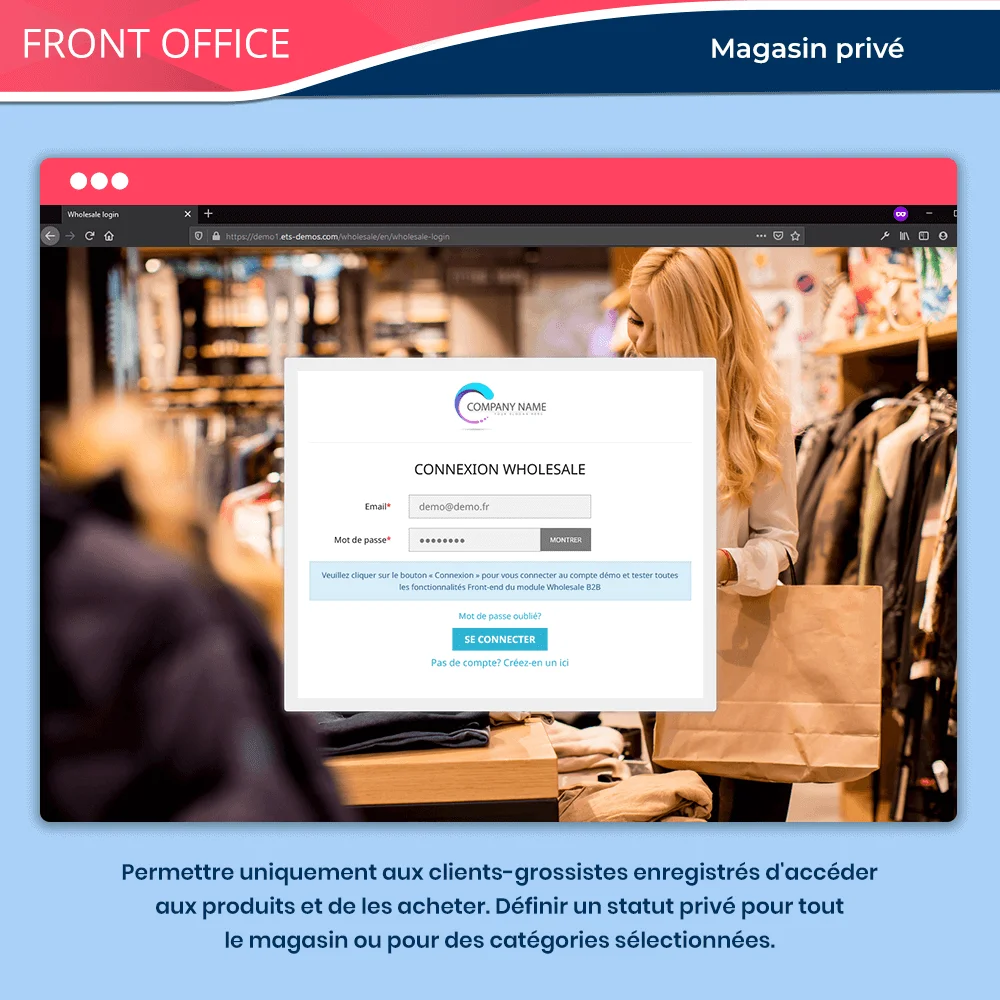 Statut de la boutique privée