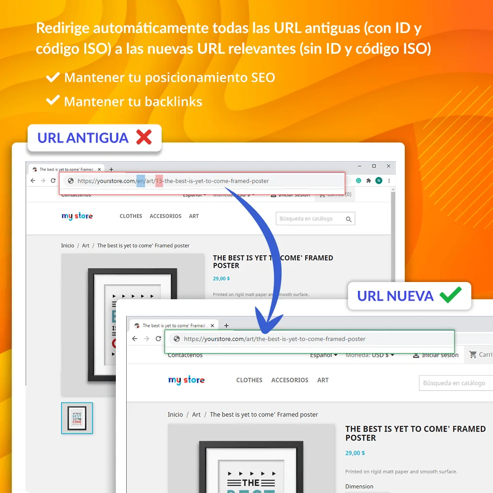 Redireccionar automáticamente todas las URL antiguas a las nuevas URL