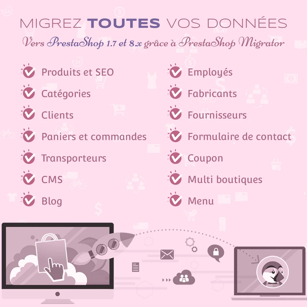 Tout migrer avec le module de migration PrestaShop